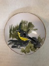 Steengoed met majolica en goudluster 12 cm diameter
